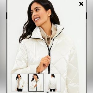 Lou & Grey Women’s XS white puffer coat